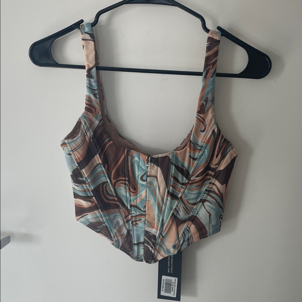 White Fox Something About You Corset Top size small NWT - Picture 5 of 6